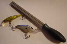 A hook sharping file is an easy way to keep your hooks sharp. 