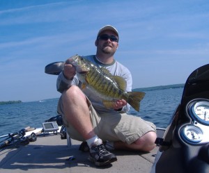 First of many Smallies on 4” firetiger at Chautauqua.